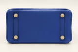 Hermes Birkin 25 Bleu Royal Clemence Gold Hardware