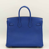 Hermes Birkin 25 Bleu Royal Clemence Gold Hardware