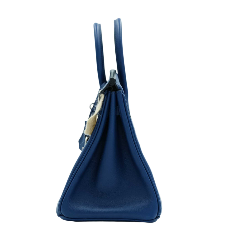Hermes Birkin 25 Bleu Saphir Swift Palladium Hardware