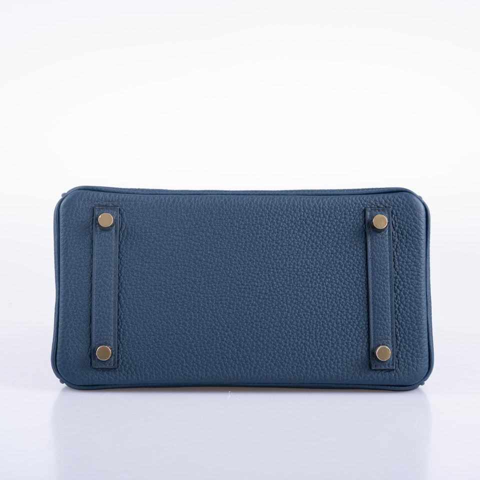 Hermes Birkin 25 Bleu de Prusse Togo Gold Hardware