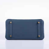 Hermes Birkin 25 Bleu de Prusse Togo Gold Hardware