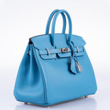 Hermes Birkin 25 Bleu du Nord Swift Palladium Hardware