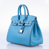 Hermes Birkin 25 Bleu du Nord Swift Palladium Hardware