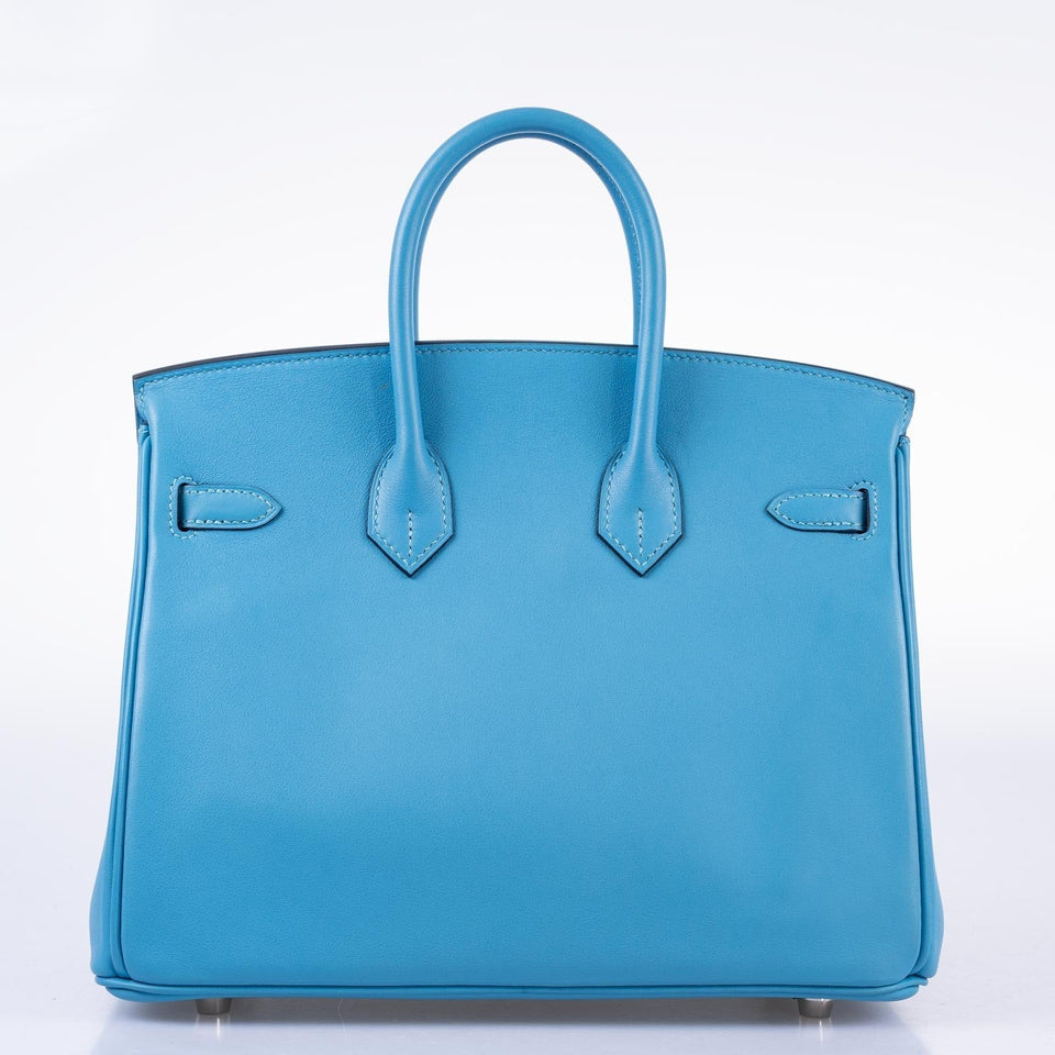 Hermes Birkin 25 Bleu du Nord Swift Palladium Hardware