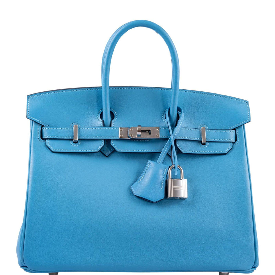 Hermes Birkin 25 Bleu du Nord Swift Palladium Hardware