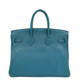 Hermes Birkin 25 Blue Cobalt Togo Gold Hardware