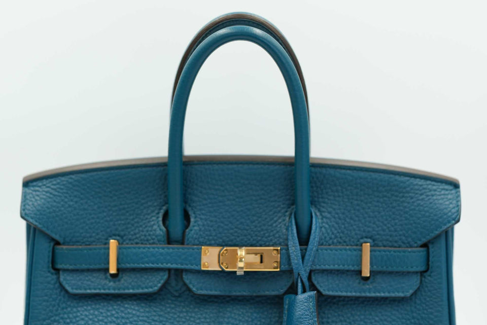 Hermes Birkin 25 Blue Cobalt Togo Gold Hardware
