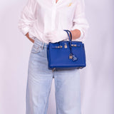 Hermes Birkin 25 Blue Electric Togo Palladium Hardware