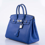 Hermes Birkin 25 Blue Electric Togo Palladium Hardware