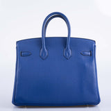 Hermes Birkin 25 Blue Electric Togo Palladium Hardware