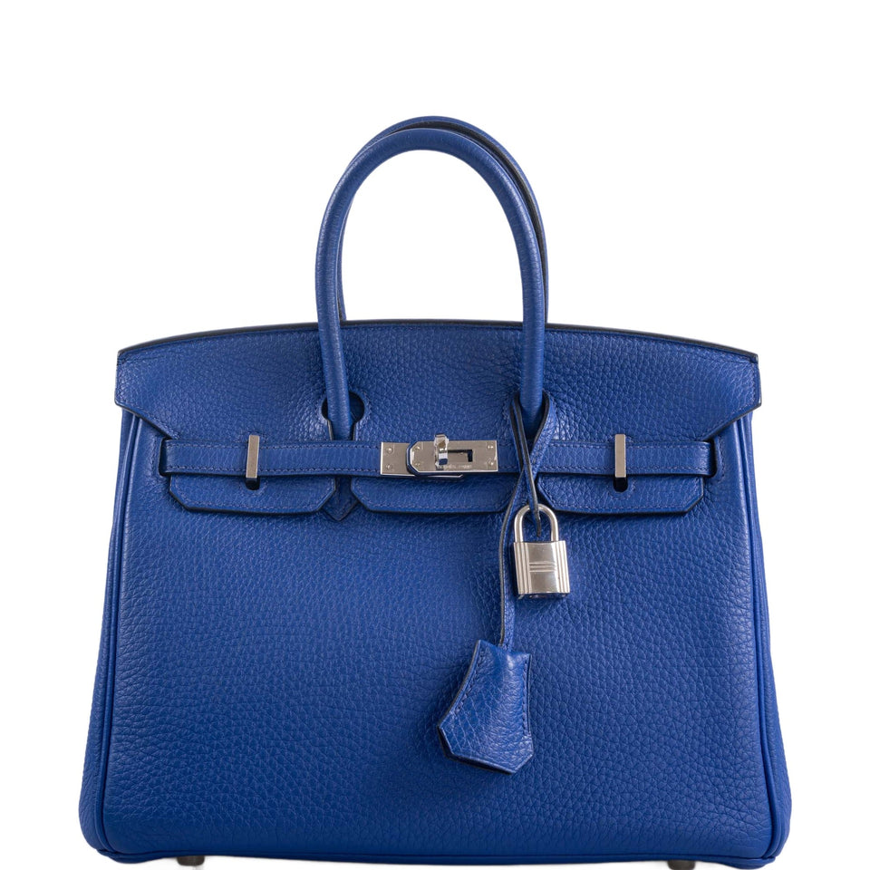 Hermes Birkin 25 Blue Electric Togo Palladium Hardware