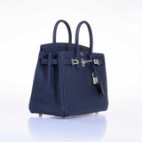 Hermes Birkin 25 Blue Indigo Togo Palladium Hardware