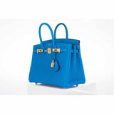 Hermes Birkin 25 Blue Zanzibar Togo Gold Hardware