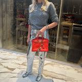 Hermes Birkin 25 Capucine Tadelakt leather Gold Hardware