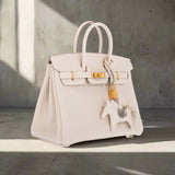 Hermes Birkin 25 Craie Togo Gold Hardware