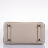 Hermes Birkin 25 Craie Togo Palladium Hardware - 2020, Y