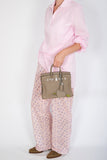 Hermes Birkin 25 Etoupe Swift Palladium Hardware