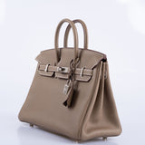 Hermes Birkin 25 Etoupe Togo Palladium Hardware