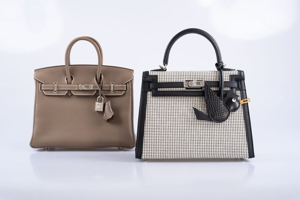 Hermes Birkin 25 Etoupe Togo Palladium Hardware