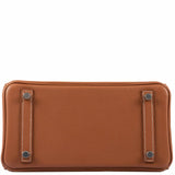 Hermes Birkin 25 Gold Taurillon Novillo Palladium Hardware