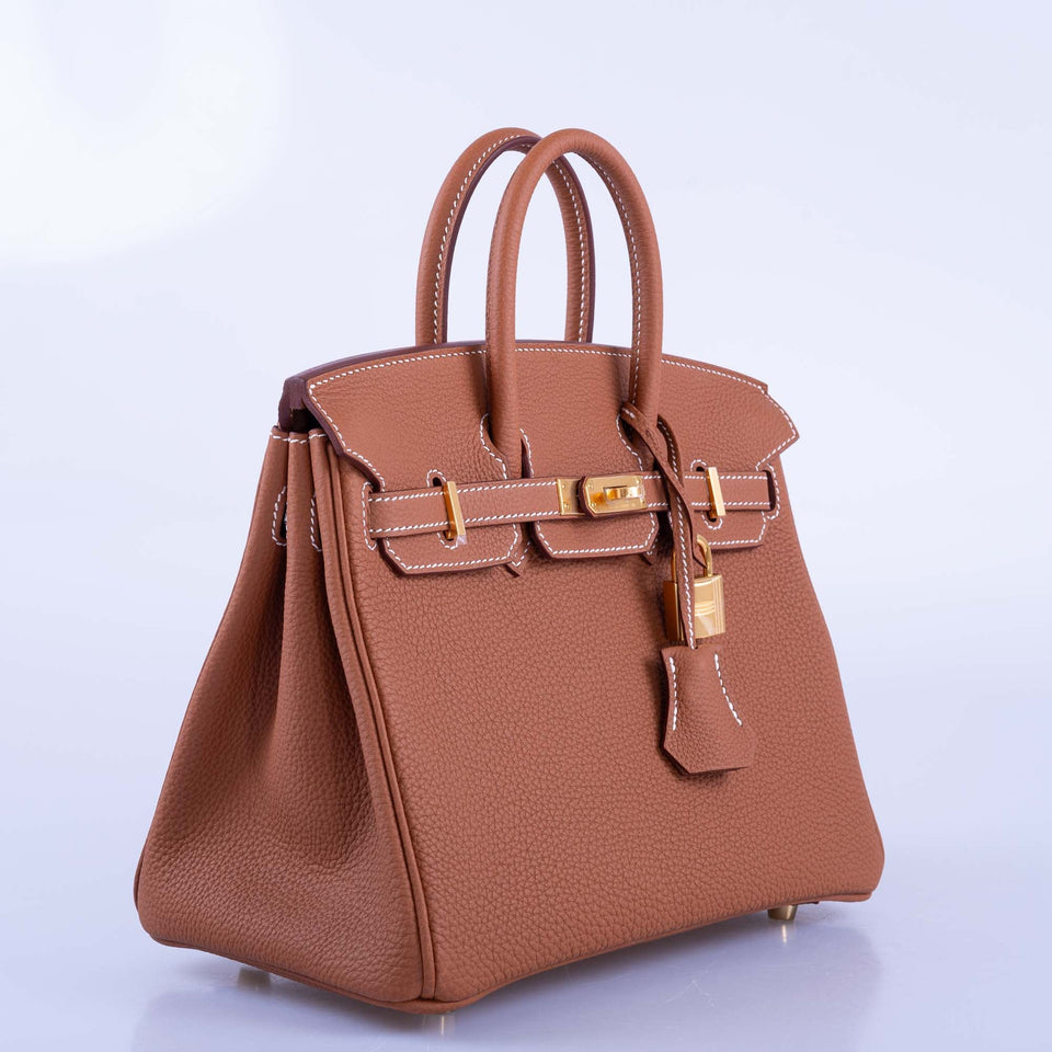 Hermes Birkin 25 Gold Togo with Gold Hardware