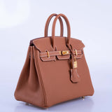 Hermes Birkin 25 Gold Togo with Gold Hardware
