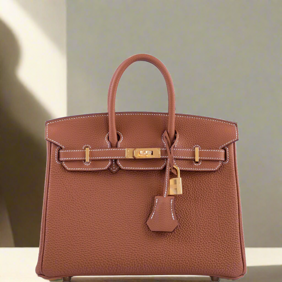 Hermes Birkin 25 Gold Togo with Gold Hardware