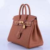 Hermes Birkin 25 Gold Togo with Gold Hardware