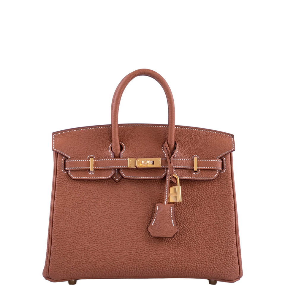 Hermes Birkin 25 Gold Togo with Gold Hardware