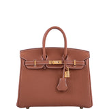 Hermes Birkin 25 Gold Togo with Gold Hardware