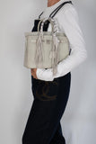 Hermes Birkin 25 Gris Doblis Suede with Palladium Hardware