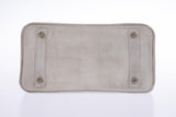 Hermes Birkin 25 Gris Doblis Suede with Palladium Hardware