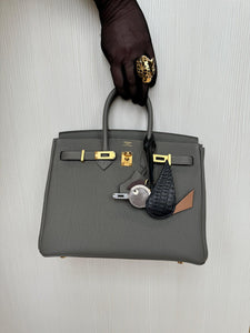 Hermes Birkin 25 Gris Meyer Togo Gold Hardware
