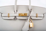 Hermes Birkin 25 Gris Perle Togo Gold Hardware