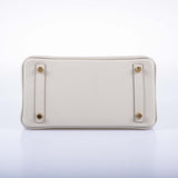 Hermes Birkin 25 Gris Perle Togo Gold Hardware