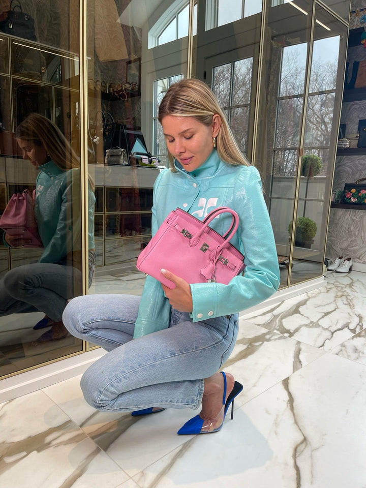 HermesBirkin 25 HSS Bubblegum Pink 5P Epsom with Palladium Hardware