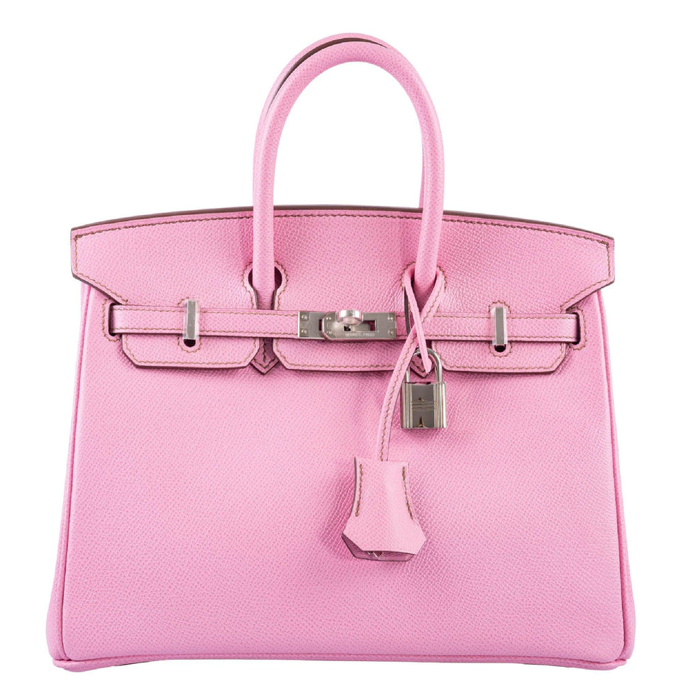 HermesBirkin 25 HSS Bubblegum Pink 5P Epsom with Palladium Hardware