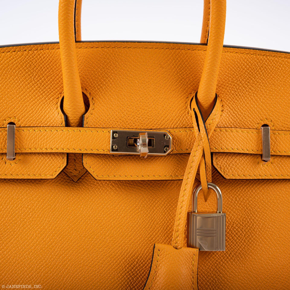 Hermes Birkin 25 HSS Jaune d'Or Epsom Gold Hardware