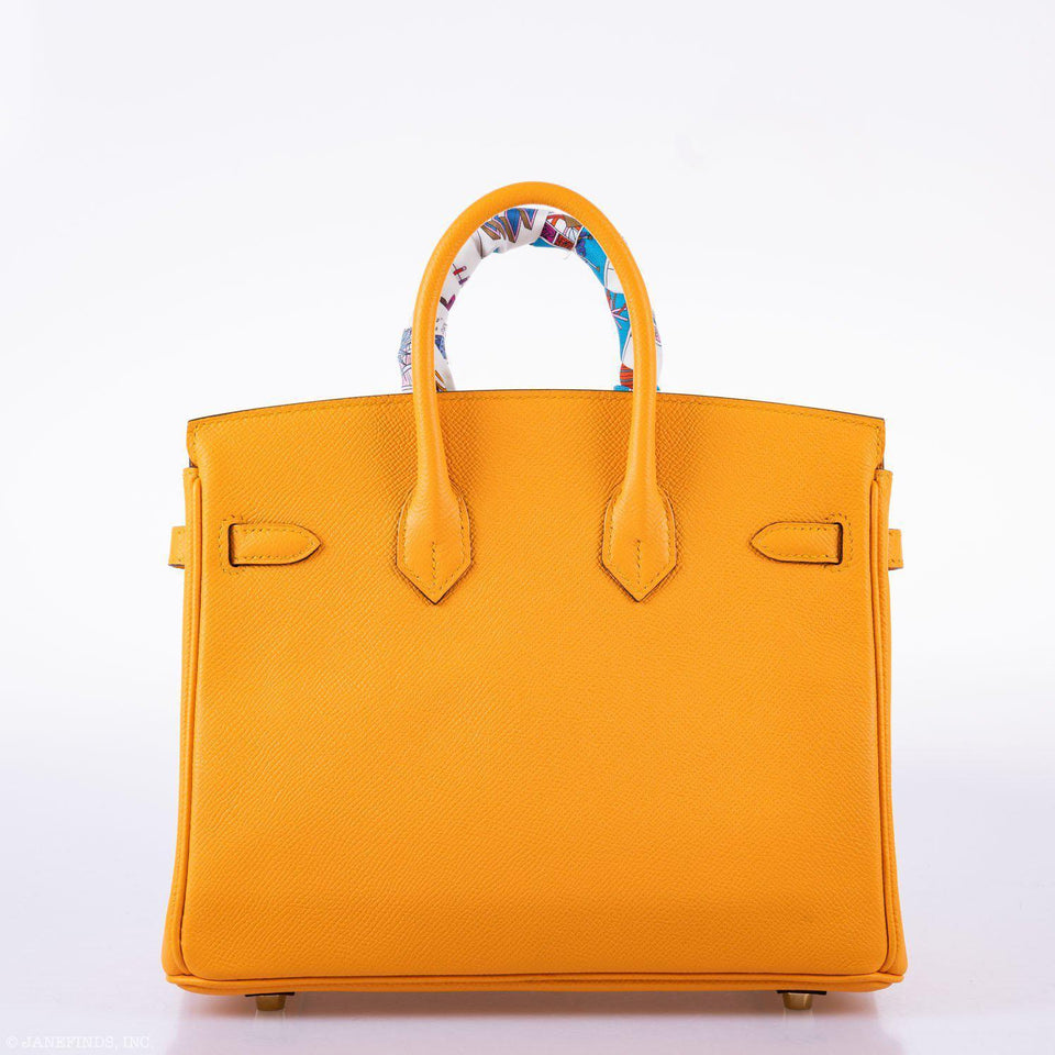 Hermes Birkin 25 HSS Jaune d'Or Epsom Gold Hardware