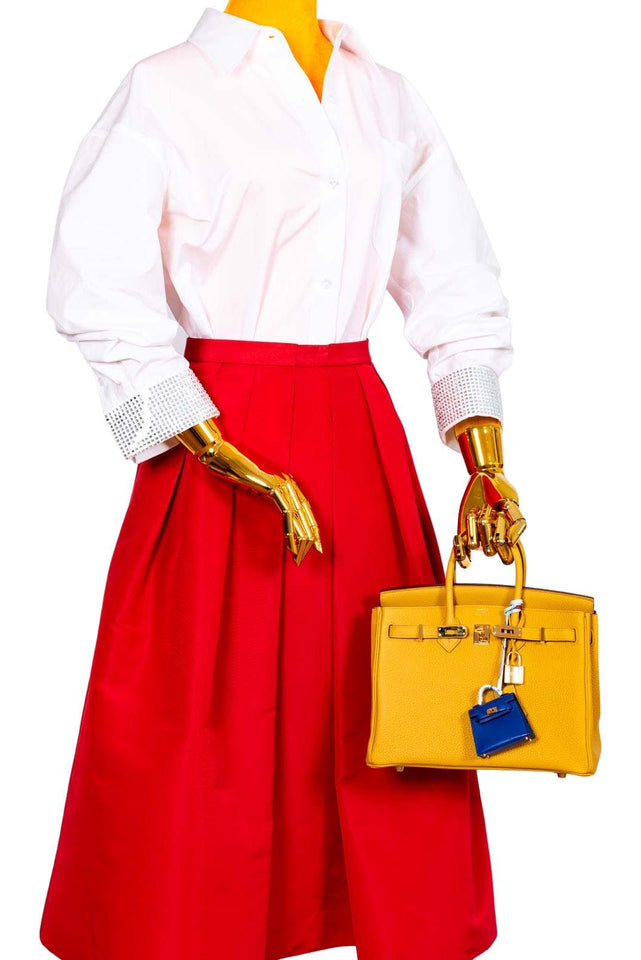 Hermes Birkin 25 Jaune Ambre Togo Gold Hardware