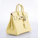 Hermes Birkin 25 Jaune Poussin Togo Palladium Hardware