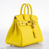 Hermes Birkin 25 Lime Swift Leather Gold Hardware - 2019, D