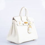Hermes Birkin 25 Mushroom Togo Gold Hardware