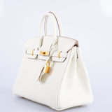 Hermes Birkin 25 Mushroom Togo Gold Hardware