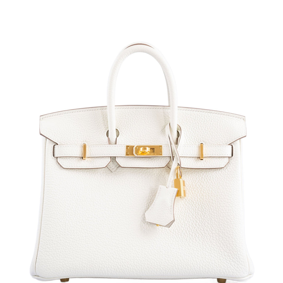 Hermes Birkin 25 Mushroom Togo Gold Hardware