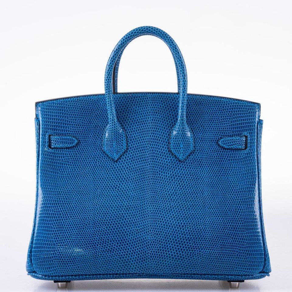 Hermes Birkin 25 Mykonos Lizard Palladium Hardware