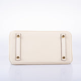 Hermes Birkin 25 Nata Swift leather Gold Hardware - 2021, Z