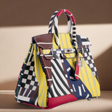 Hermes Birkin 25 One Two Three And Away We Go! - Limited Edition By Nigel Peak Multicolor Swift Palladium Hardware