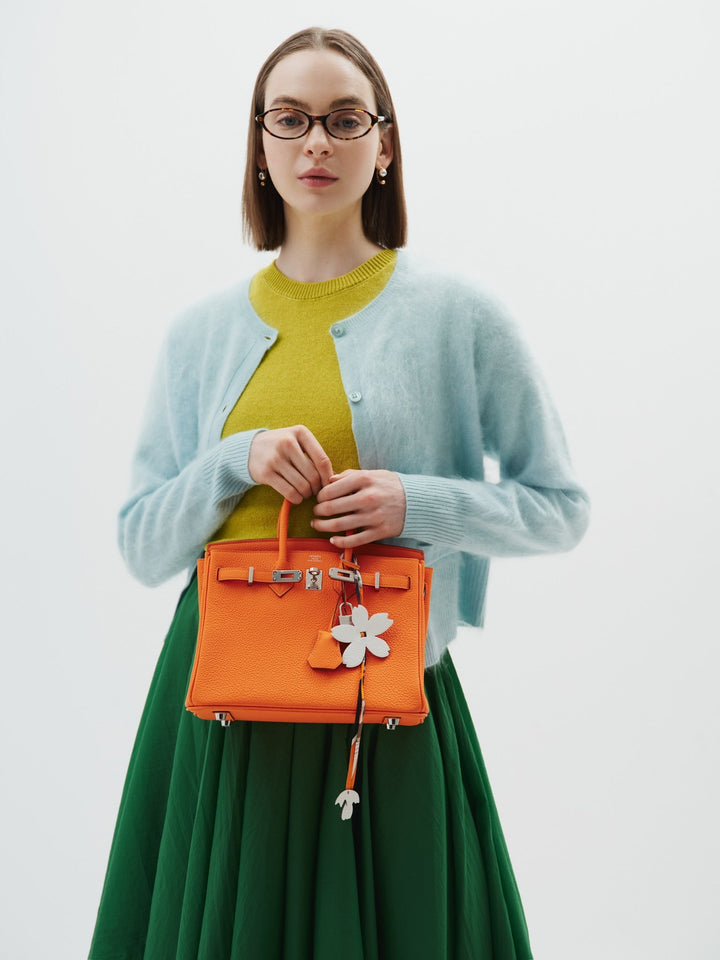 Hermes Birkin 25 Orange Minium Togo Palladium Hardware