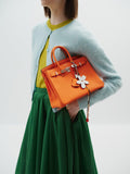 Hermes Birkin 25 Orange Minium Togo Palladium Hardware